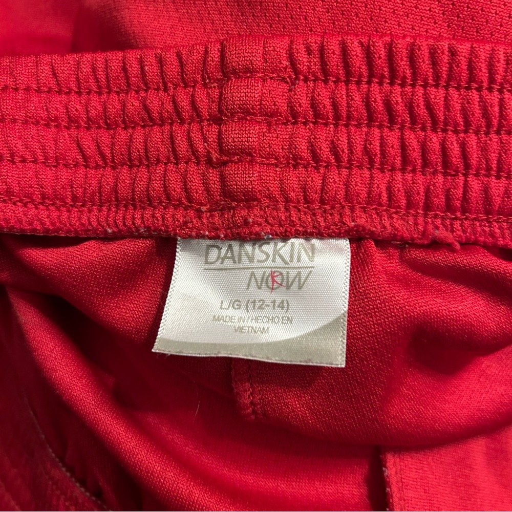 Danskin Now Men's Vibrant Red Athletic Shorts - Picture 3 of 3